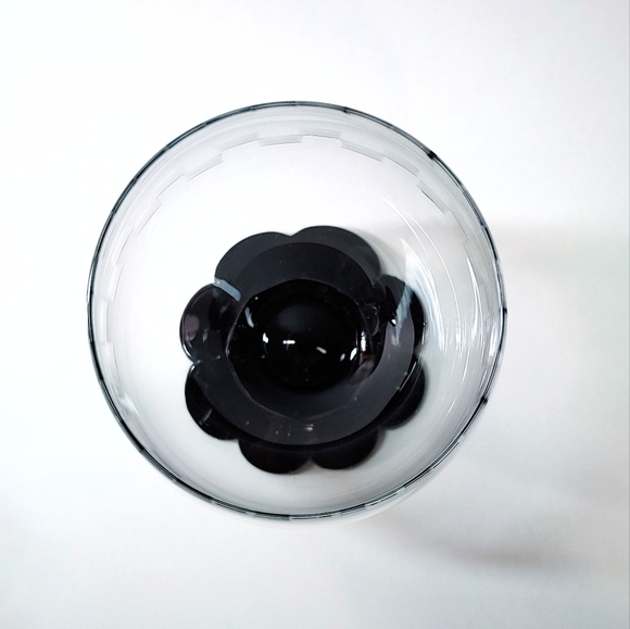 Set of 4 - Black Lily Pad Glasses - Picture 4 of 5
